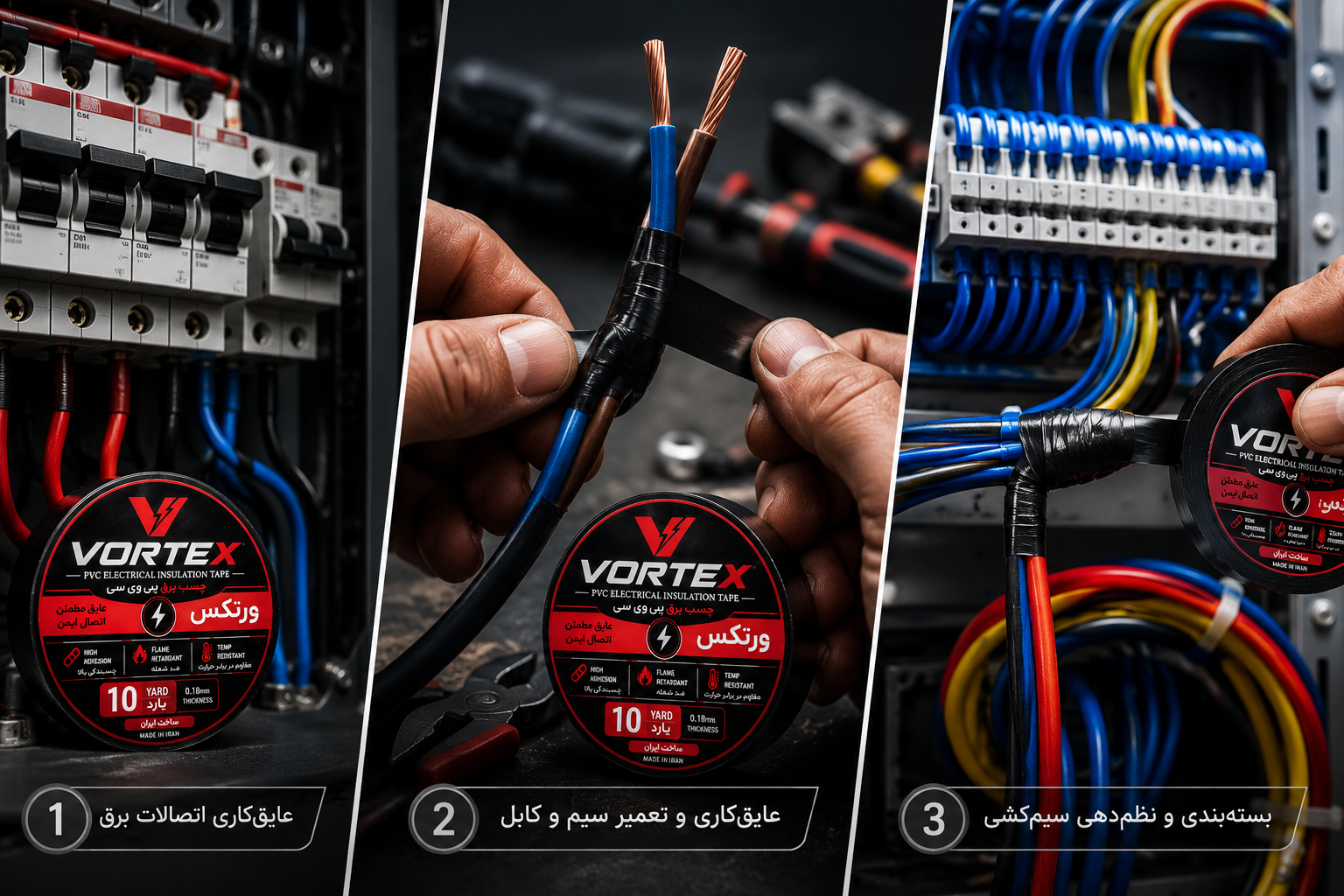 چسب برق VORTEX